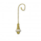 7-in White and Brass Steel Pull Chain