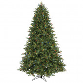 7.5-ft Pre-Lit Aspen Fir Full Artificial Christmas Tree with Color Changing Warm White LED Lights