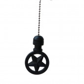 7.5-in Black Metal Pull Chain