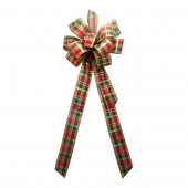 8-in W Multiple Colors Plaid Bow