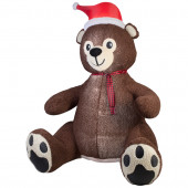 8.95-ft x 4.59-ft Lighted Teddy Bear Christmas Inflatable