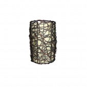 9-in H 6-in W Wicker Cylinder Pendant Light Shade