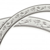 Floral Classic 4-in x 76-in Quarter Polyurethane Ceiling Ring
