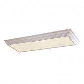 Frosted Acrylic Flush Mount Fluorescent Light (Common: 4-ft; Actual: 51.75-in)