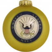 Gold Shiny Navy Ornament
