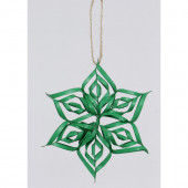 Green Snowflake Ornament