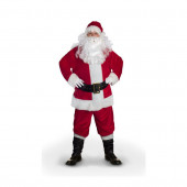 Large Red Polyester Santa Claus Suit