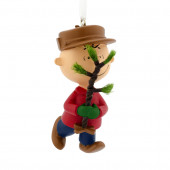 Light Brown and Beige Charlie Brown Ornament