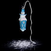 LightShow 1-Marker White LED Plug-in Snowman Christmas Pathway Marker