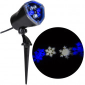 LightShow Swirling Multicolor LED Snowflakes Christmas Spotlight Projector