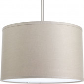 Markor 10-in H 16-in W Harvest Linen Fabric Cylinder Pendant Light Shade