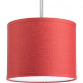Markor 8-in H 10-in W Crimson Fabric Cylinder Pendant Light Shade