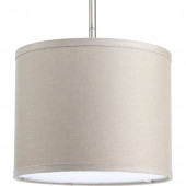 Markor 8-in H 10-in W Harvest Linen Fabric Cylinder Pendant Light Shade