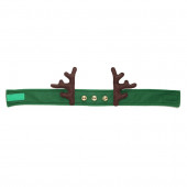 One Size Fits All Velvet Traditional Reindeer Hat