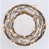 Pre-Lit Wreath with Constant White LED Lights