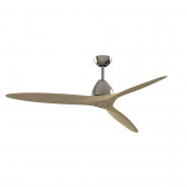 Prop 60-in Brushed Nickel Downrod Mount Indoor Residential Ceiling Fan with Remote (3-Blade) ENERGY STAR