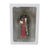 Red, Gold, White, Blue, Brown Nativity Ornament