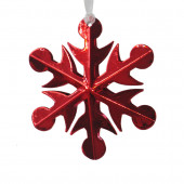 Red Snowflake Ornament