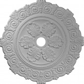 Scroll 33.25-in x 33.25-in Polyurethane Ceiling Medallion