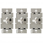 Toggler/Ariadni 3-Pack 3-Switch 150-Watt 3-Way Double Pole White Indoor Toggle Dimmers