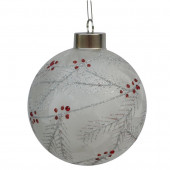 White/Silver/Red Ornament Set